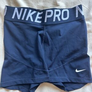Nike Pro Women's Blue Athletic Shorts